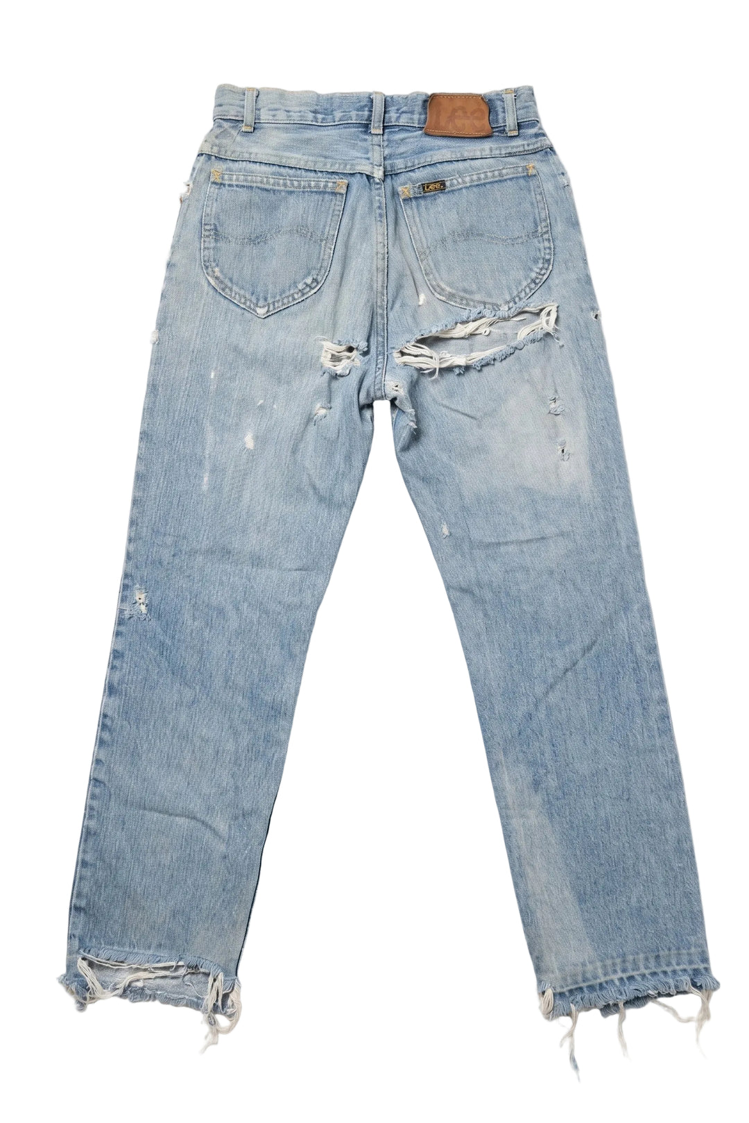 Lee Distressed Light Wash Ripped Denim Jeans