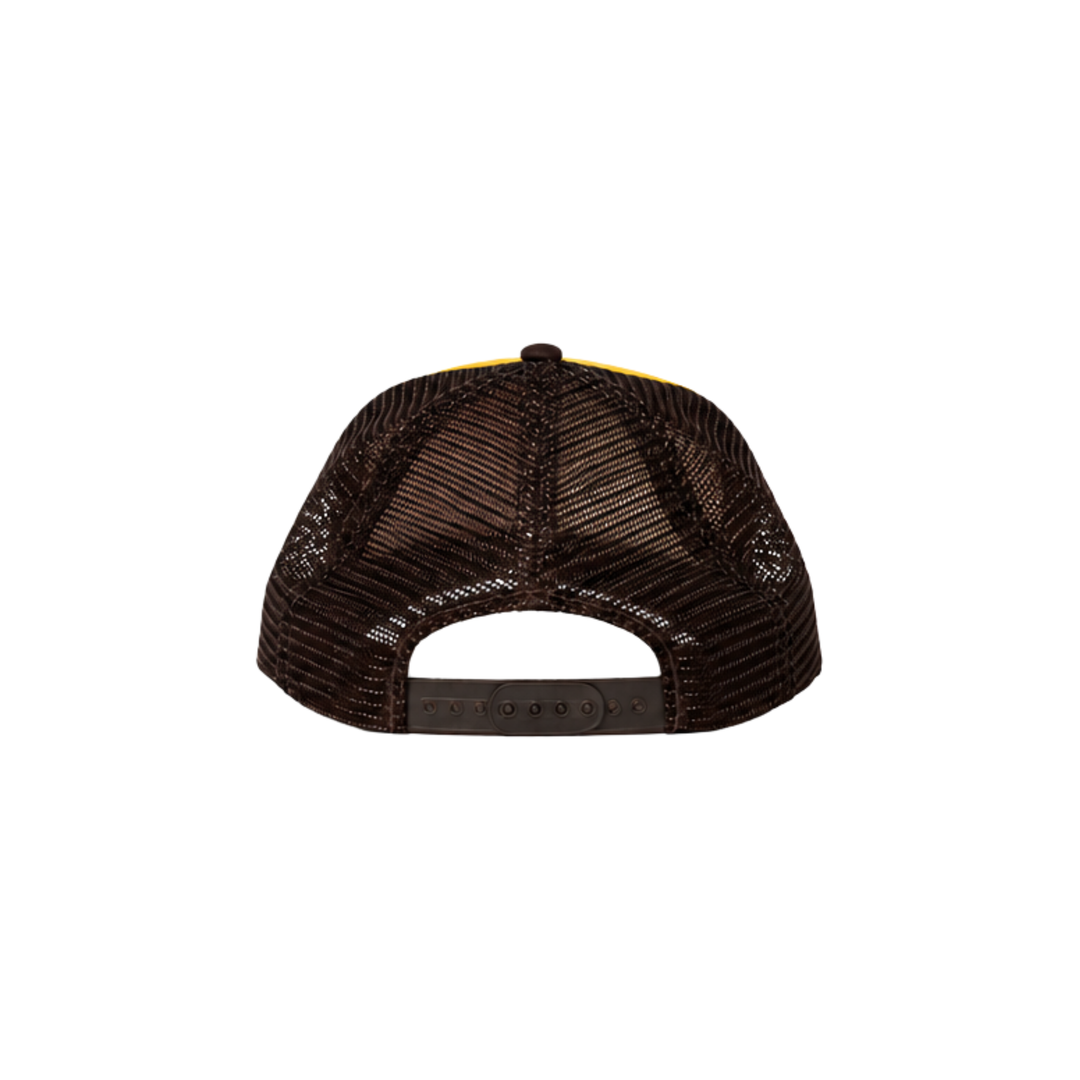 Brown &amp; Yellow Embroidered &