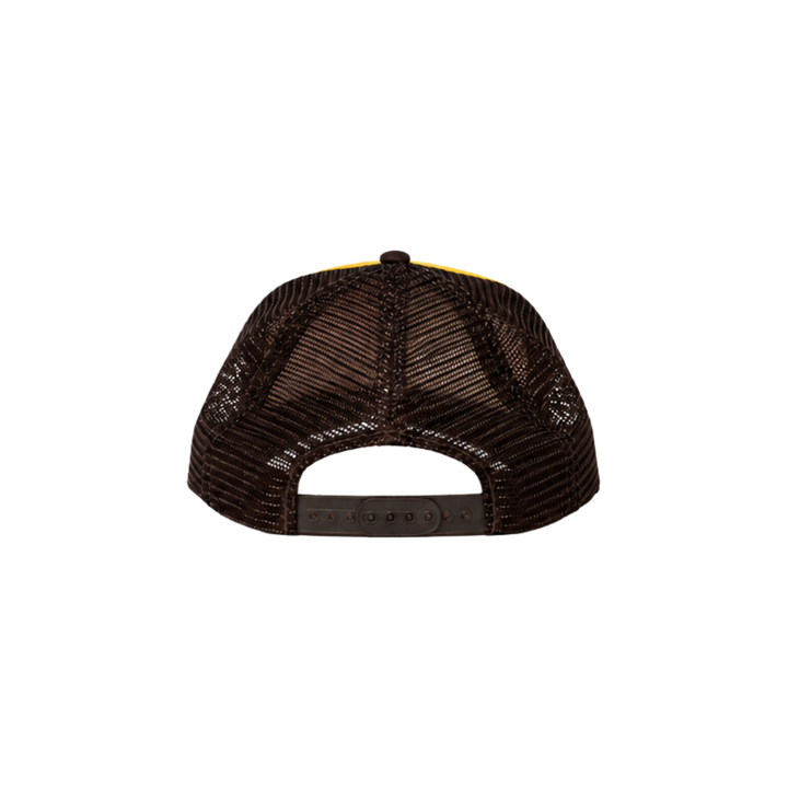 Brown &amp; Yellow Embroidered &