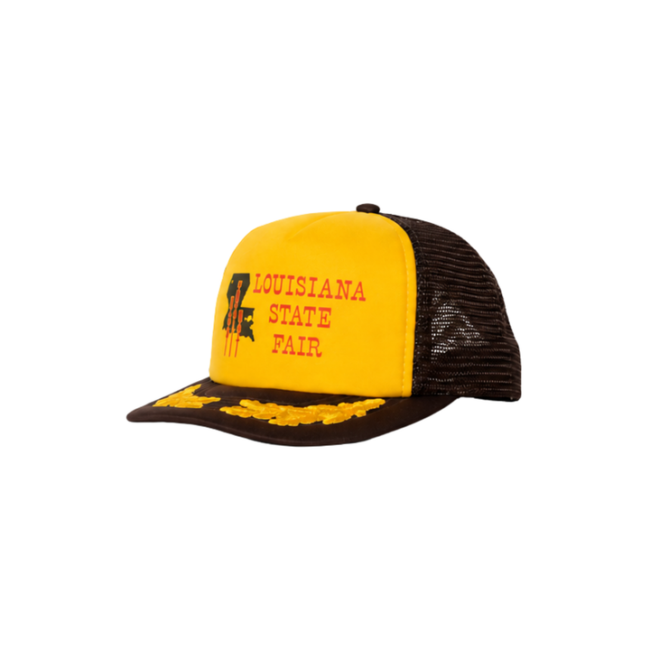 Brown &amp; Yellow Embroidered &