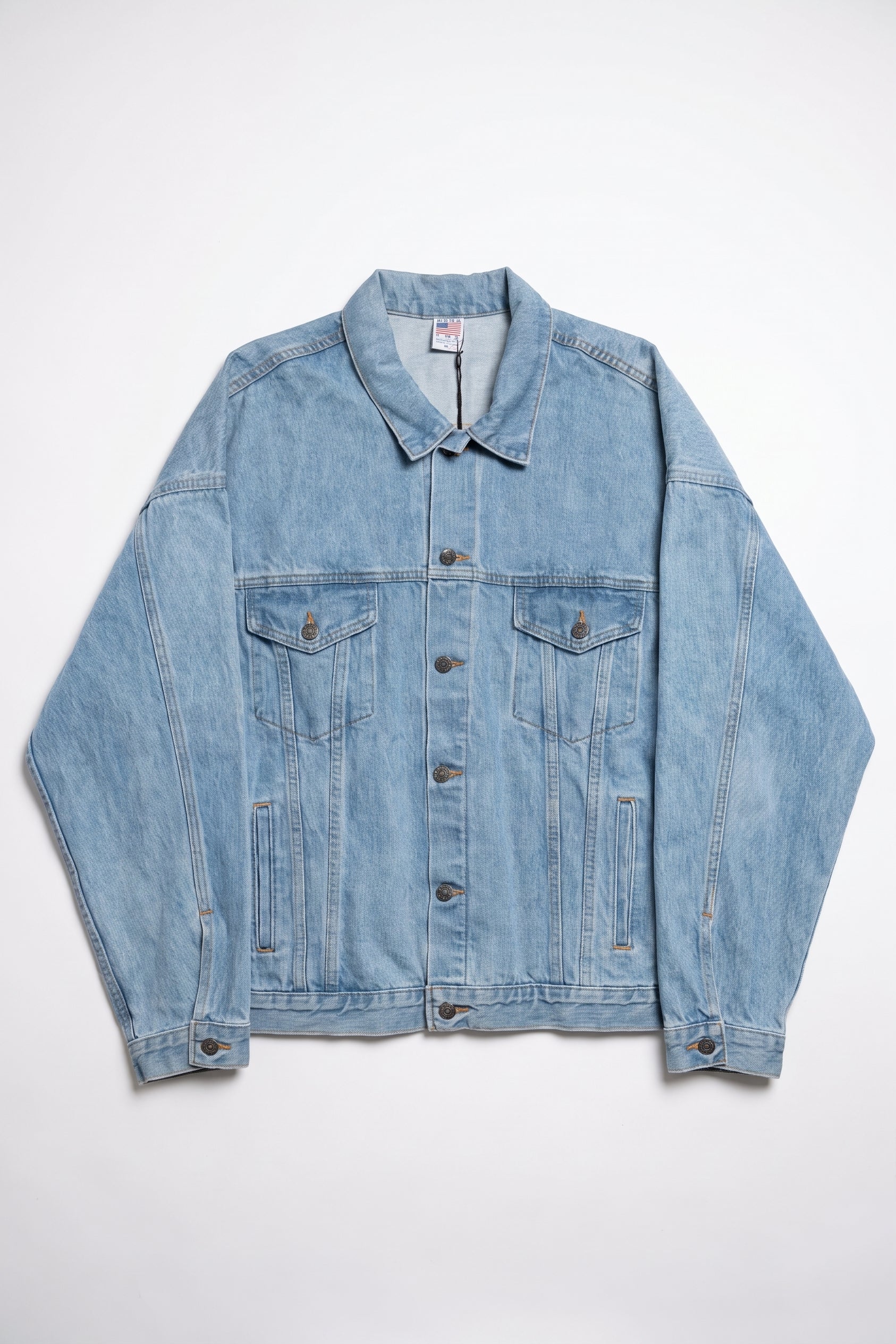 Vintage Miller Genuine Draft Embossed Denim Jacket