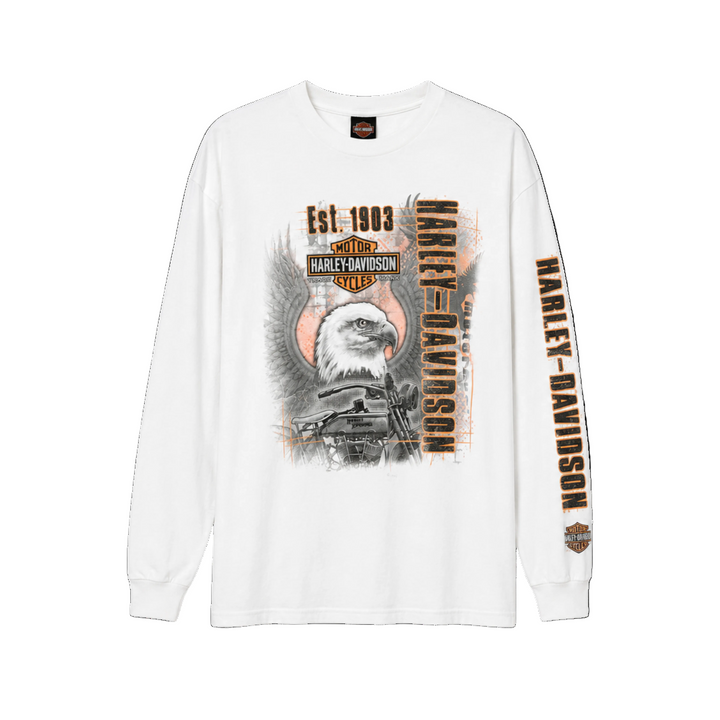 Harley Davidson Est. 1903 Biker Graphic Long Sleeve Tee