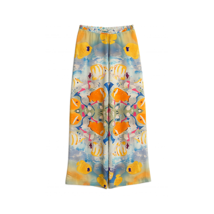 Rei Giraldo Tropical Reef Print Mesh Pants