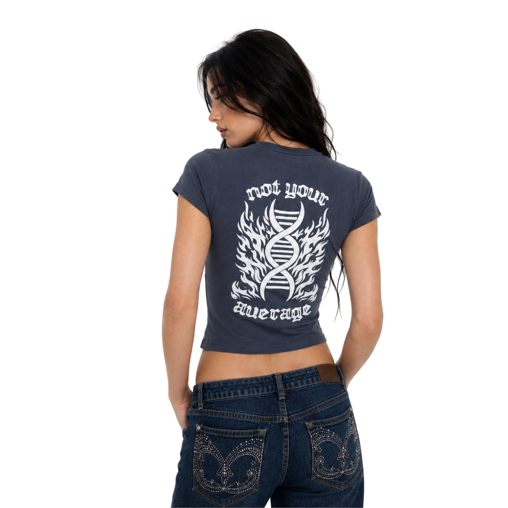 Not Your Average Baby Tee - Washed Navy