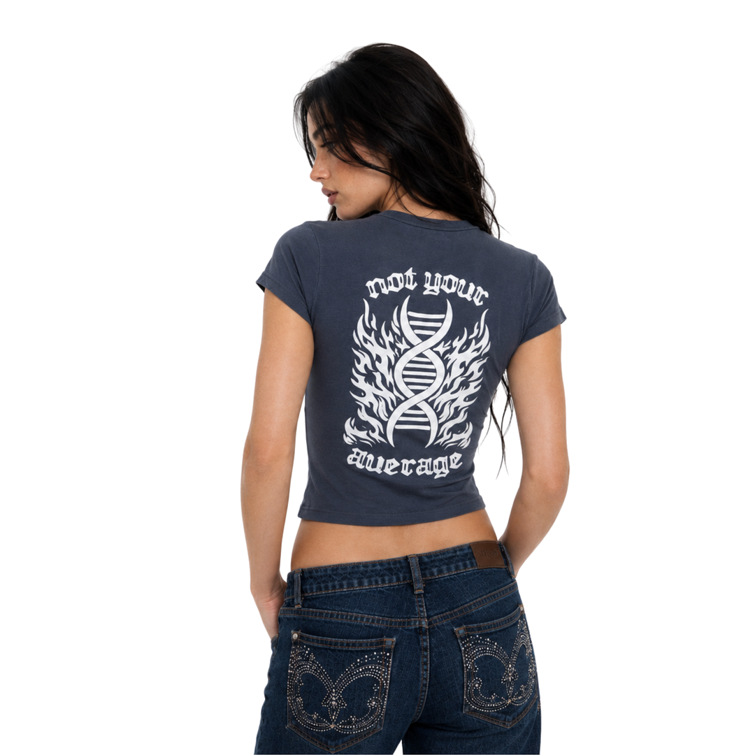 Not Your Average Baby Tee - Washed Navy