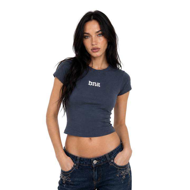 Not Your Average Baby Tee - Washed Navy