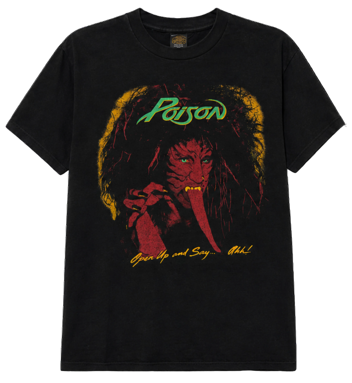 Poison "Open Up and Say Ahh!" Metal Tee