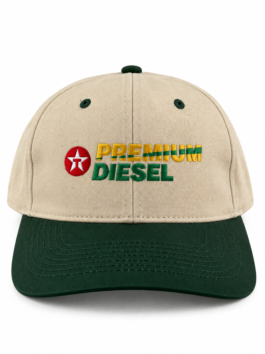 90s Cream & Green 'Texaco Premium Diesel' Snapback Hat