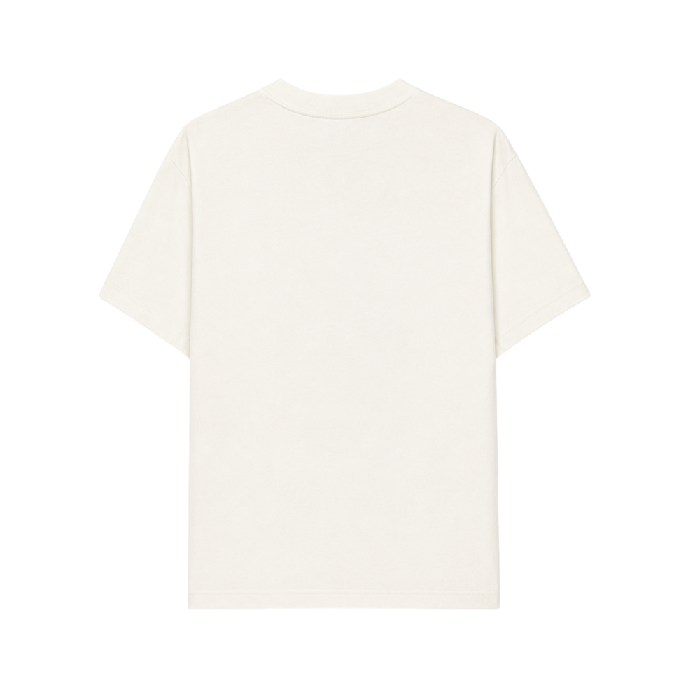 White t-shirt on a white background