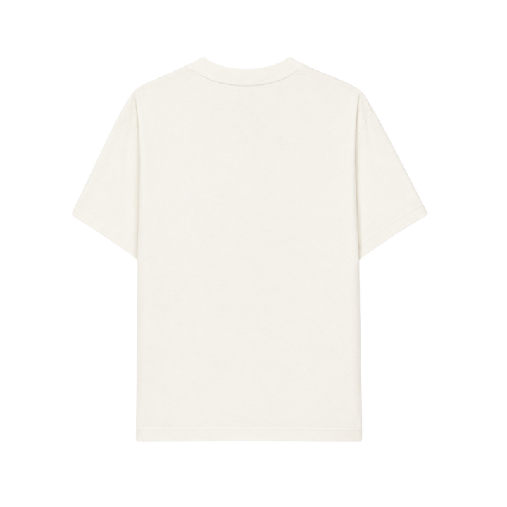 White t-shirt on a white background