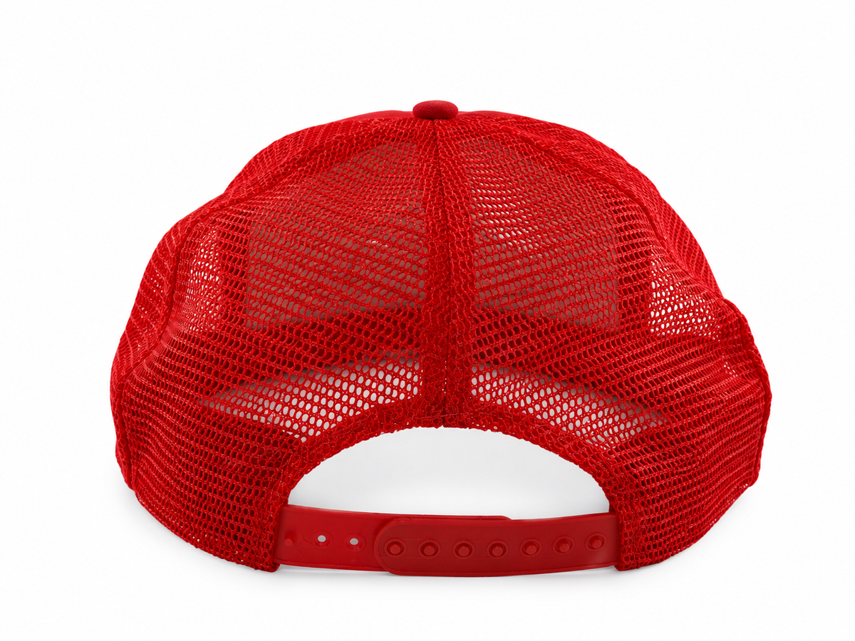 80s 'Las Vegas' Red Foam Trucker Hat