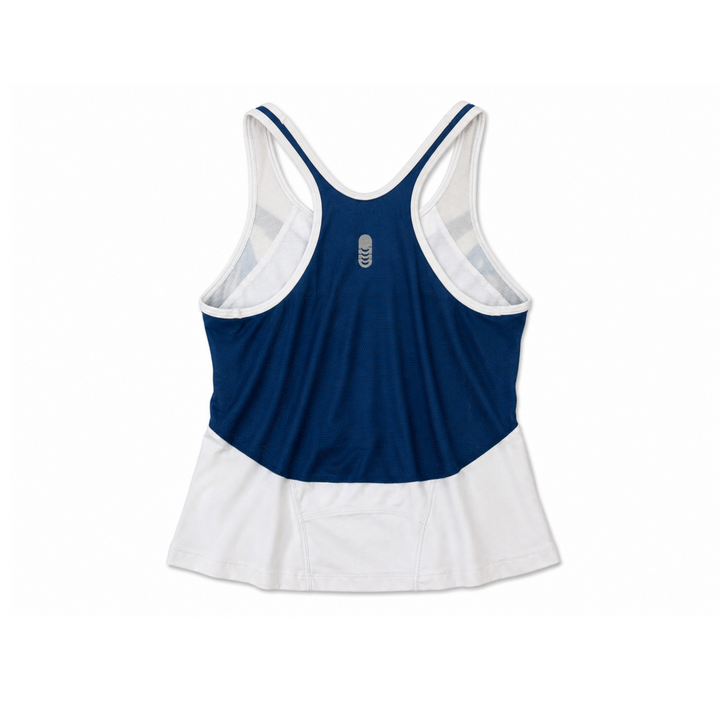 Nike Y2K Blue &amp; White Stripe Tennis Tank Top