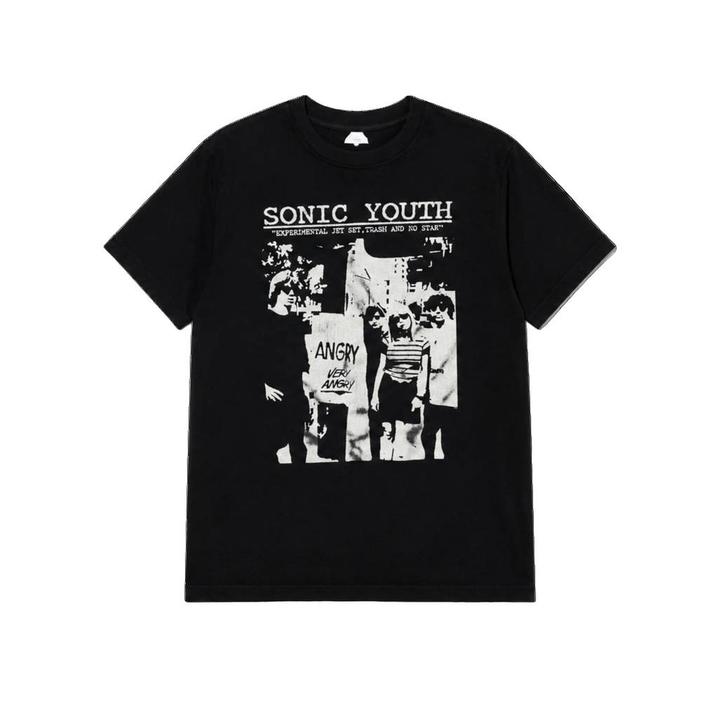 Black 'Sonic Youth Angry, Very Angry' Graphic Tee – Denim & Archives