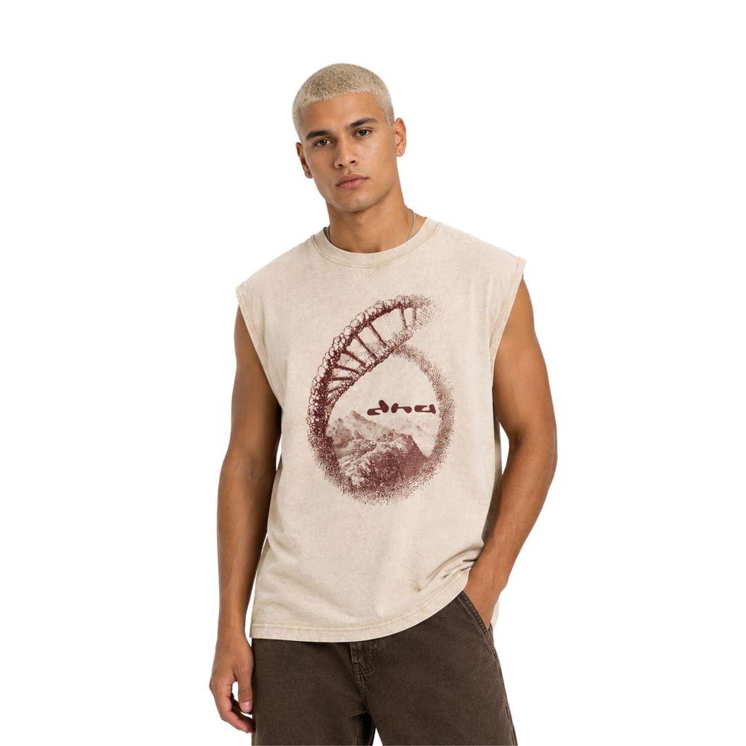 The Source Muscle Tee - Grain