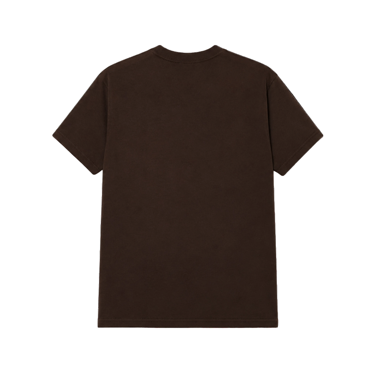 Brown t-shirt on a white background