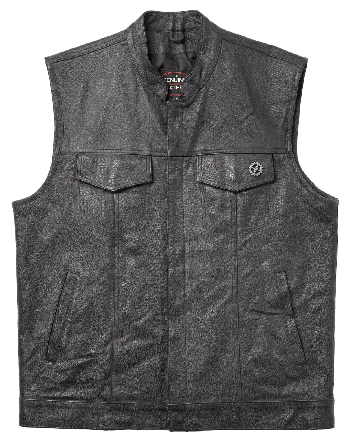 Spiked Punk-Rock Leather Vest