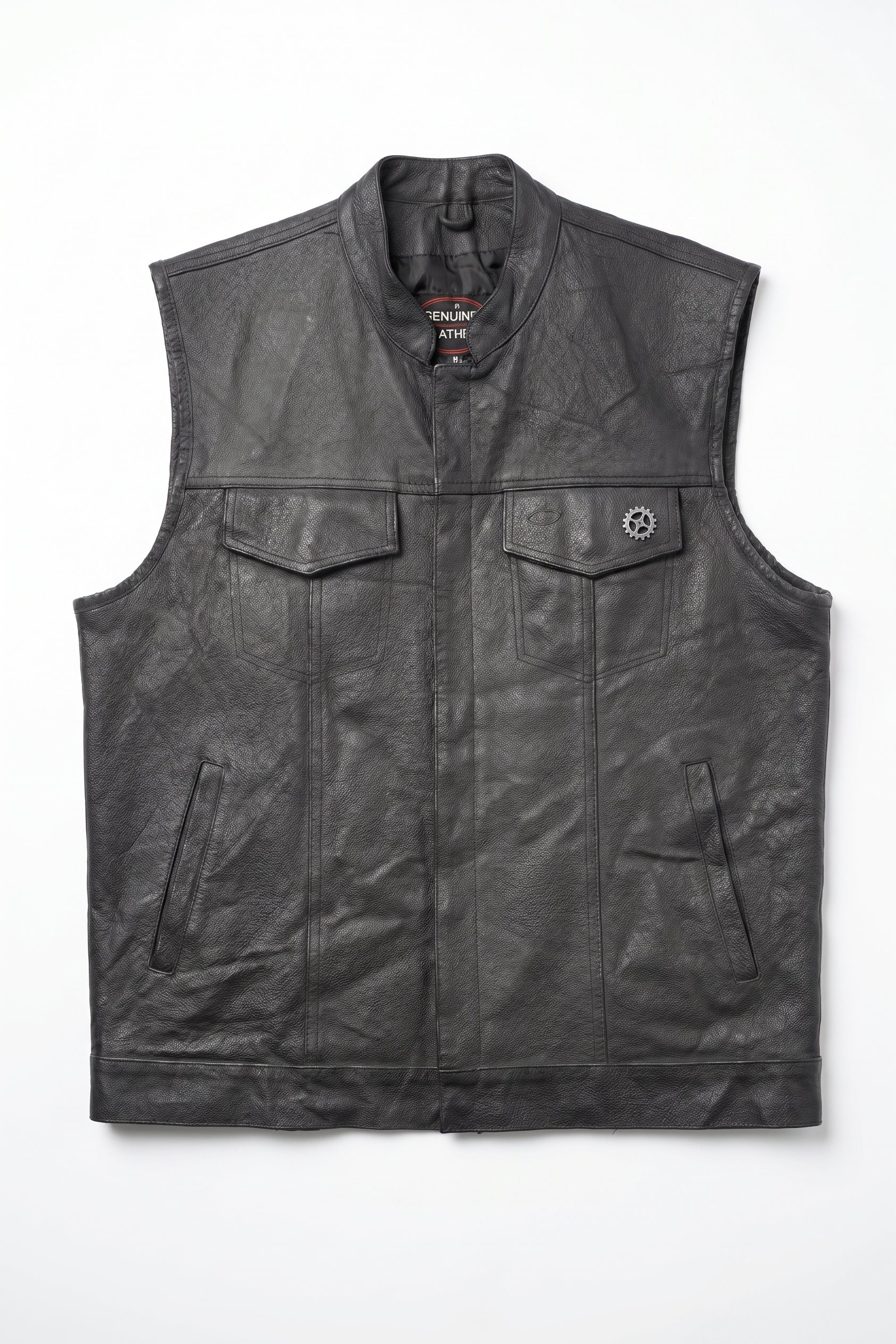 Spiked Punk-Rock Leather Vest