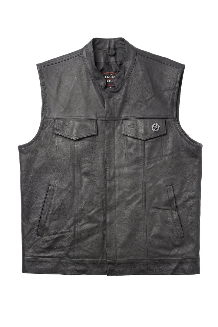 Spiked Punk-Rock Leather Vest