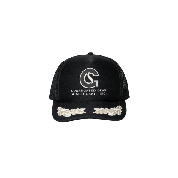 Black & White 'Corrugated Gear & Sprocket Inc.' Foam Trucker