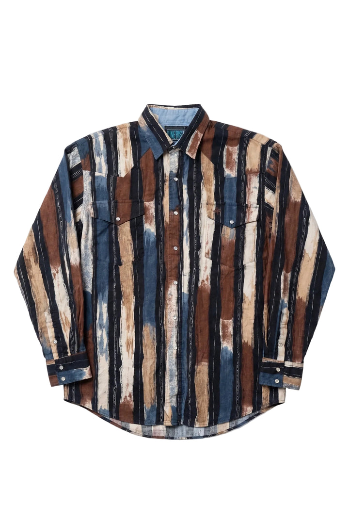 Vintage Lone Roo Pearl Snap Western Shirt
