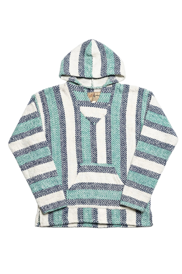 Vintage Baja Joe Mexican Striped Pull Over