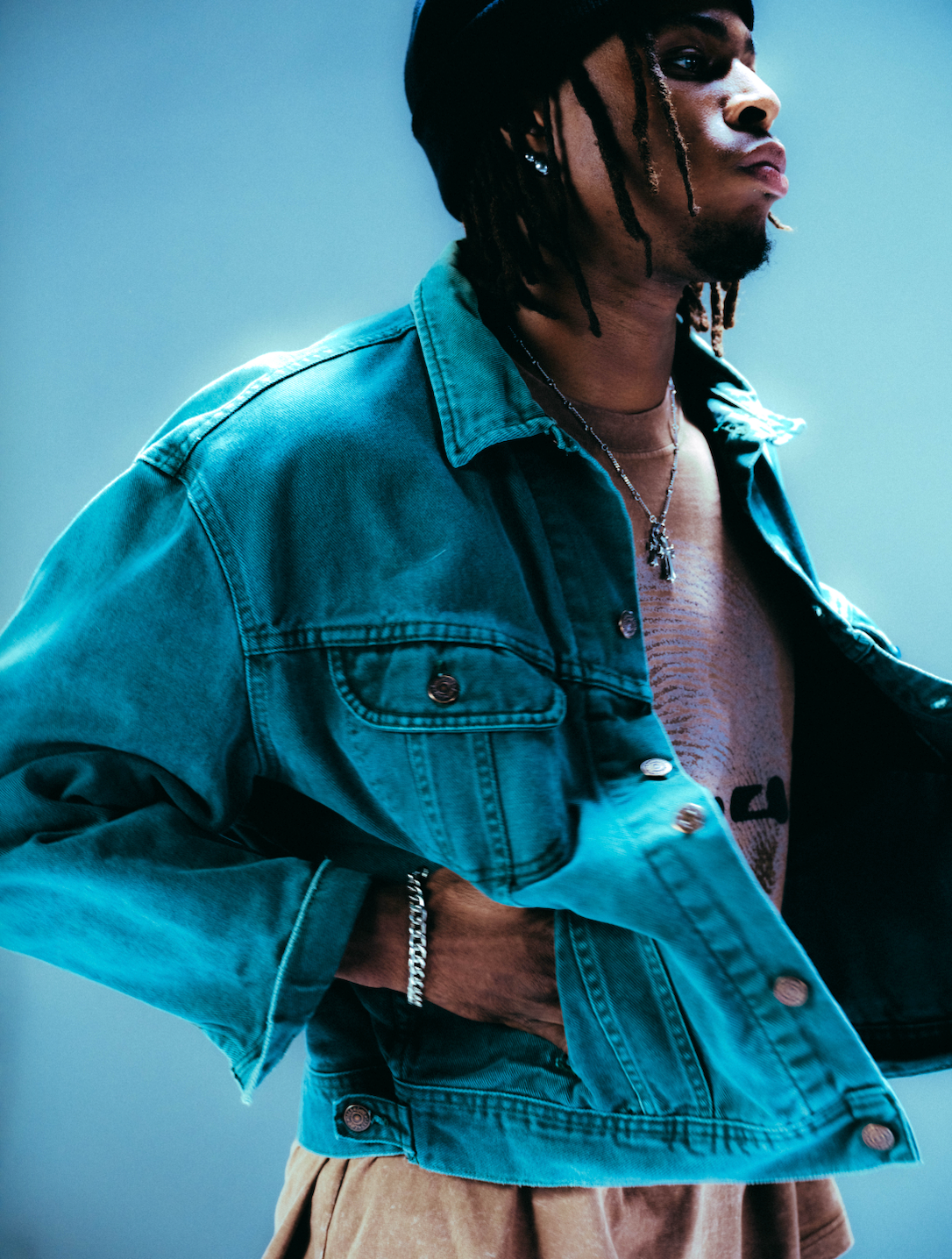 Vintage Authentic Lee Green Wash Denim Jacket