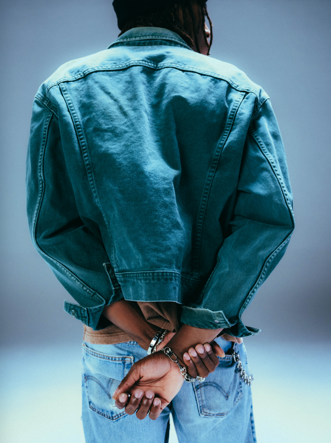 Vintage Authentic Lee Green Wash Denim Jacket