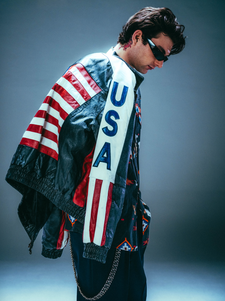 Urban Tan USA Black Collar Leather Jacket