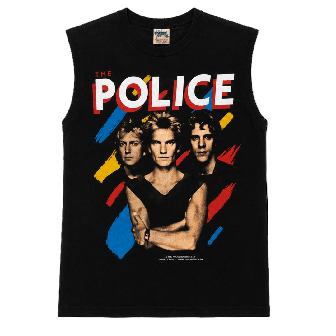 Vintage Police Band Muscle Tee