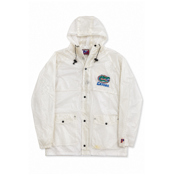 Vintage White Pro Player Gators PVC Rain Jacket