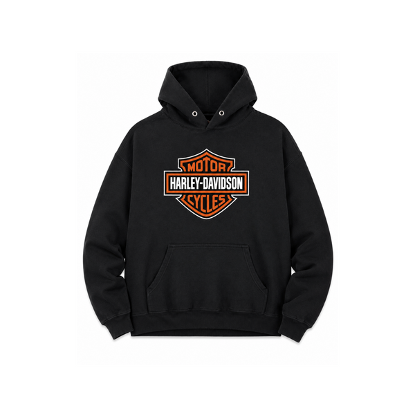 Vintage Harley-Davidson Motor Cycles Logo Pullover Hoodie