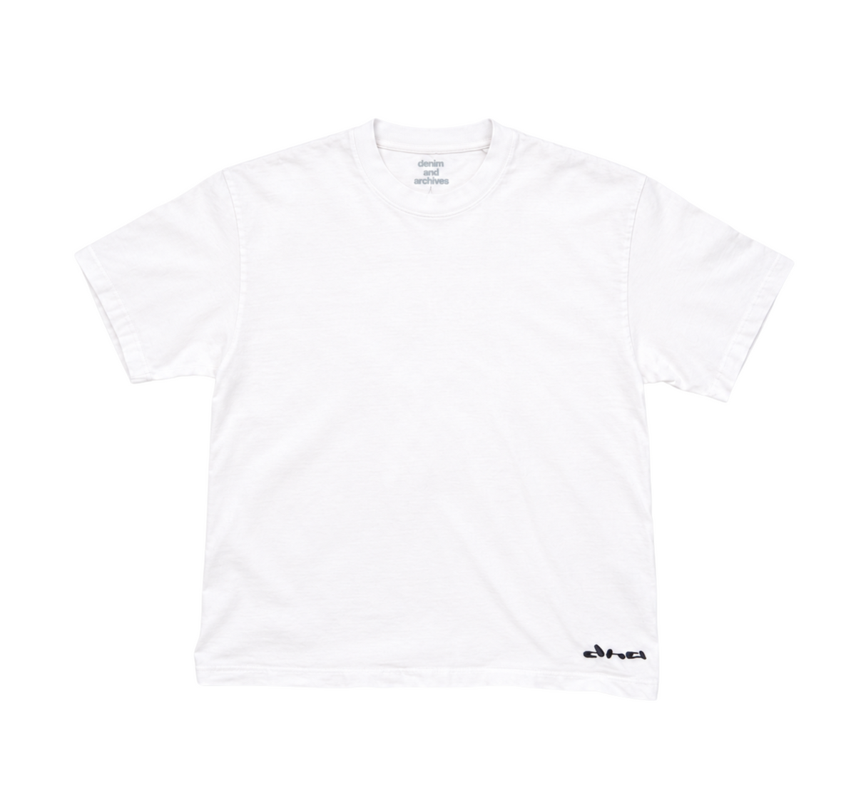 DNA Stitch Cropped T-Shirt - Chalk