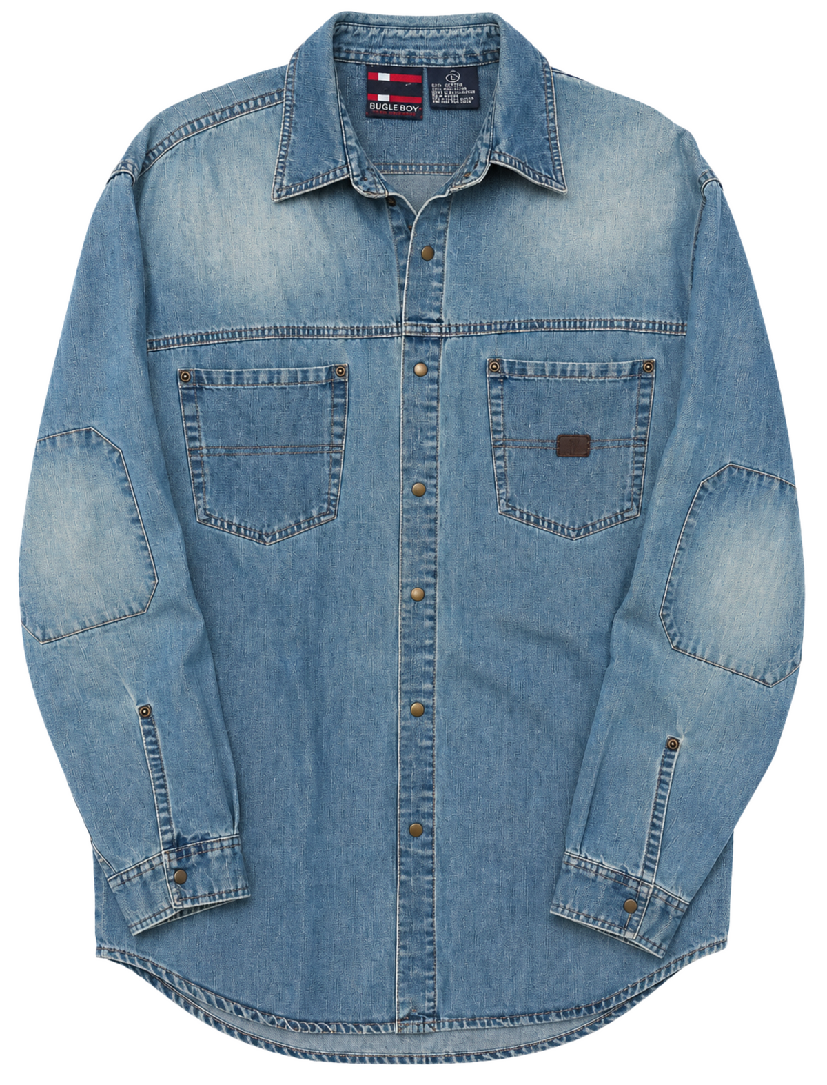 Vintage Bugle Boy Denim Button Down Shirt