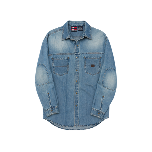 Vintage Bugle Boy Denim Button Down Shirt