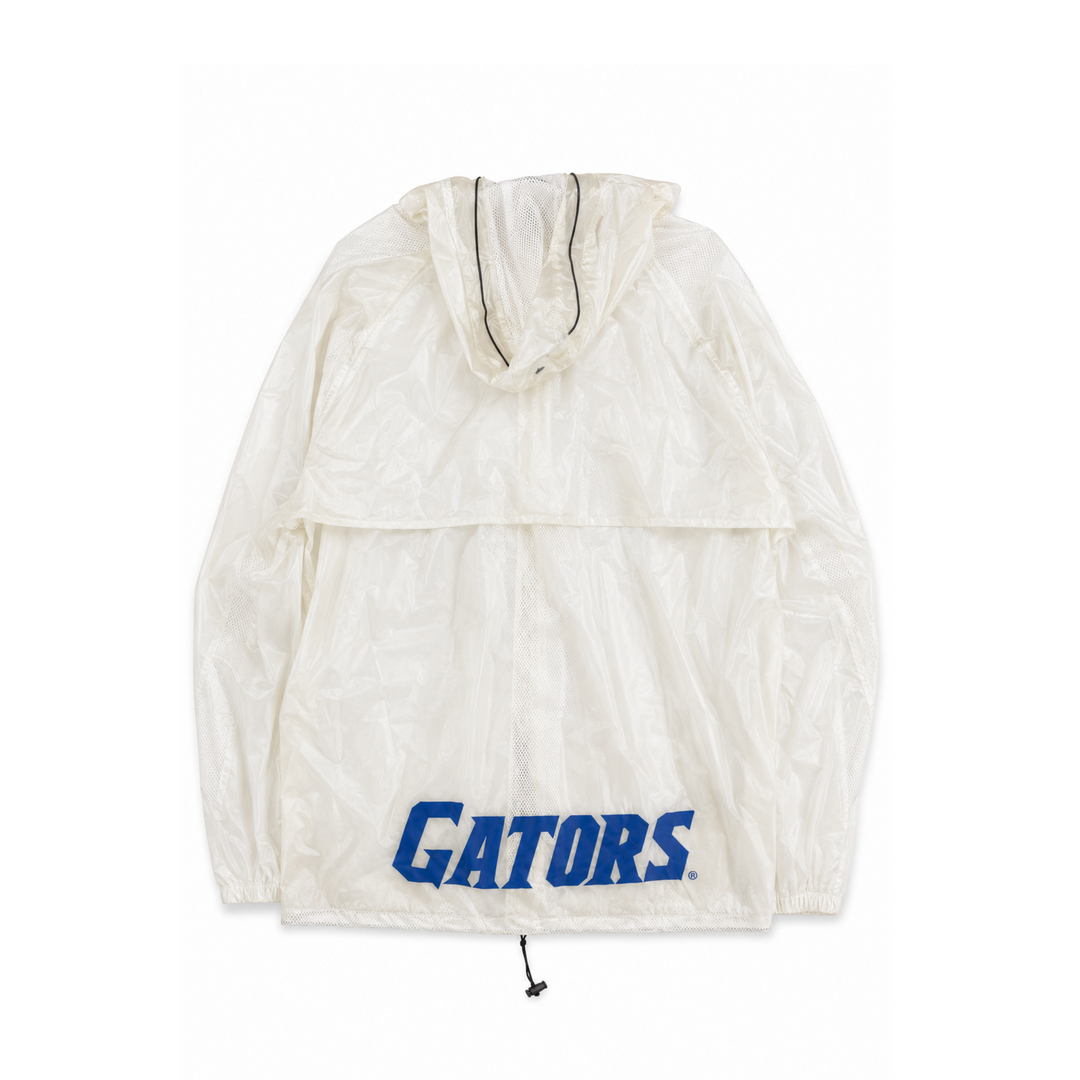 Vintage White Pro Player Gators PVC Rain Jacket