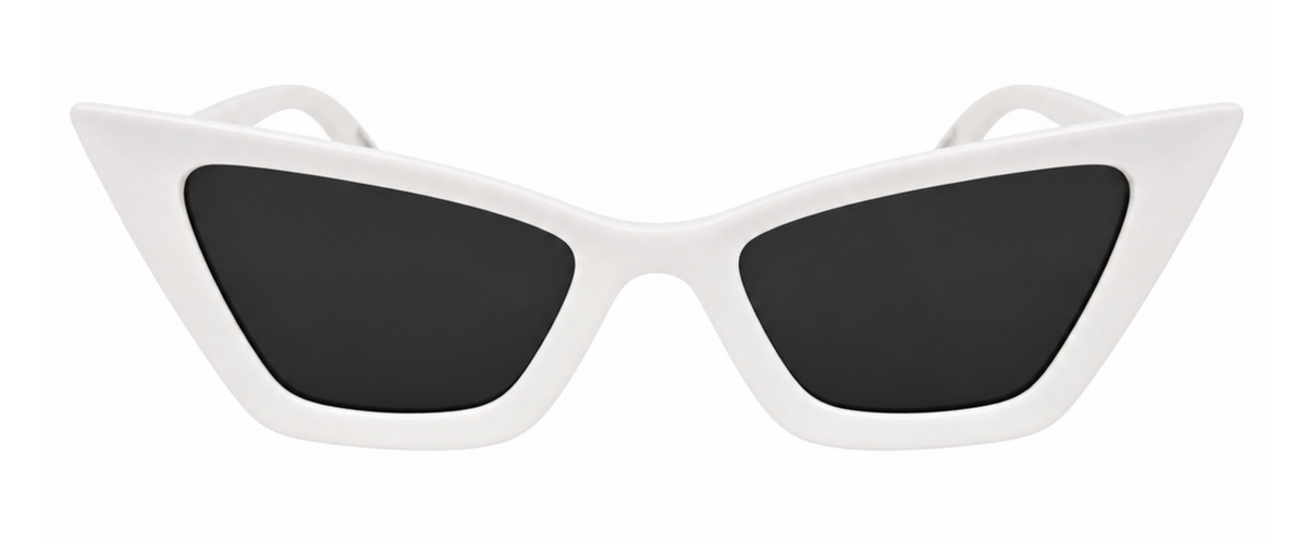 White Cat Eye Sunglasses