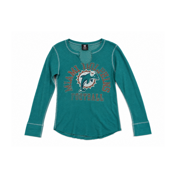 Y2K Miami Dolphins Women’s Teal Long Sleeve NFL Shirt
