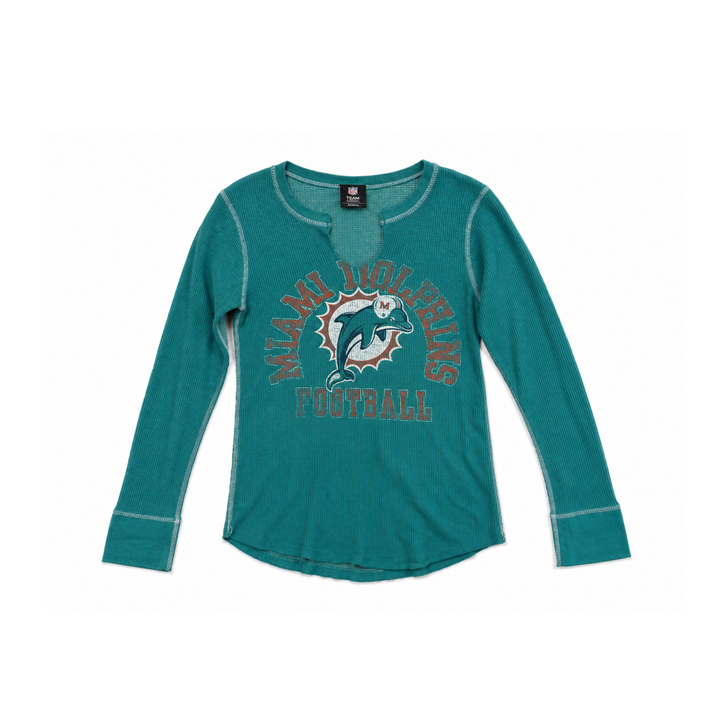 Y2K Miami Dolphins Women’s Teal Long Sleeve NFL Shirt