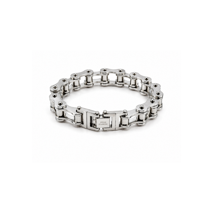 Silver Bicycle Chain Bracelet