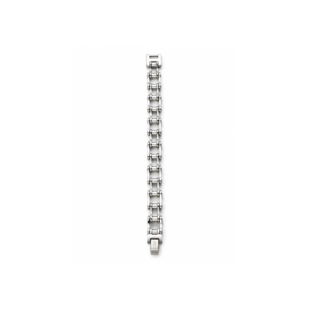 Silver Bicycle Chain Bracelet