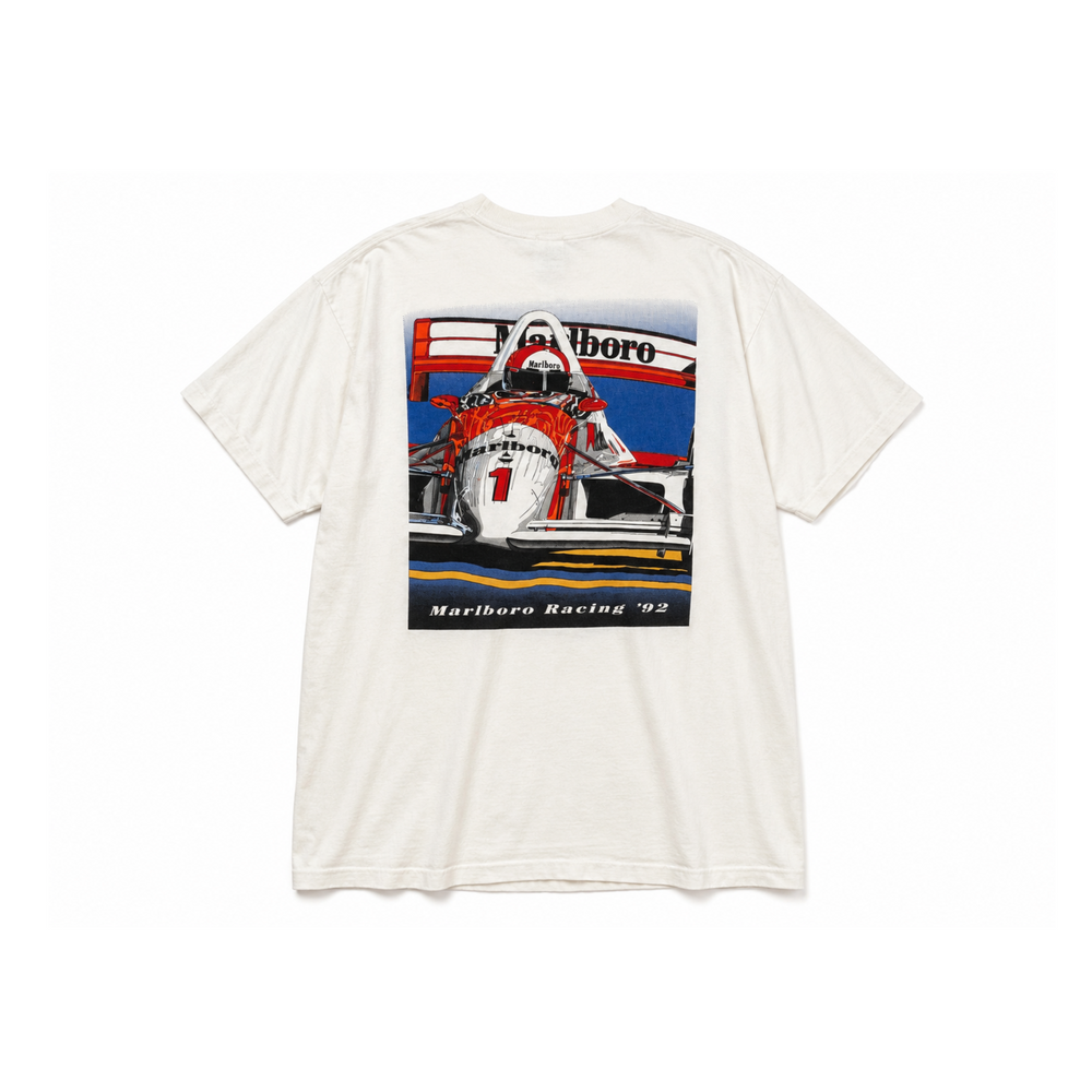 Vintage 'Marlboro Racing '92' Off-White T-Shirt