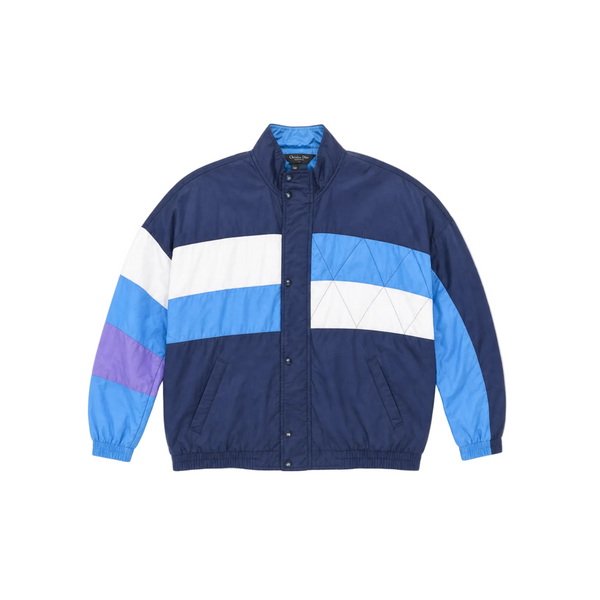 Vintage Dior Blue Colorblock Windbreaker Jacket