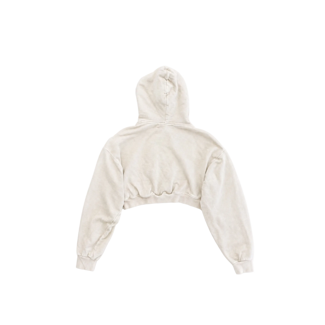 Cropped Playboy Cream Hoodie