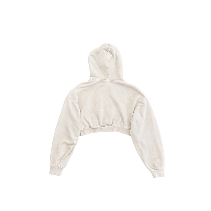 Cropped Playboy Cream Hoodie