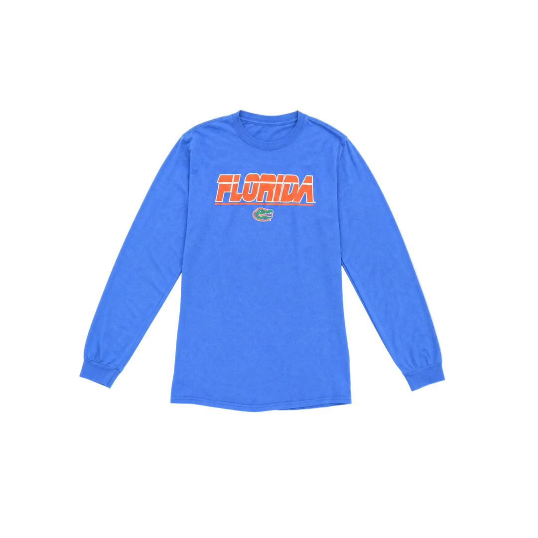 Vintage UF Gators Blue Graphic Long Sleeve T-Shirt