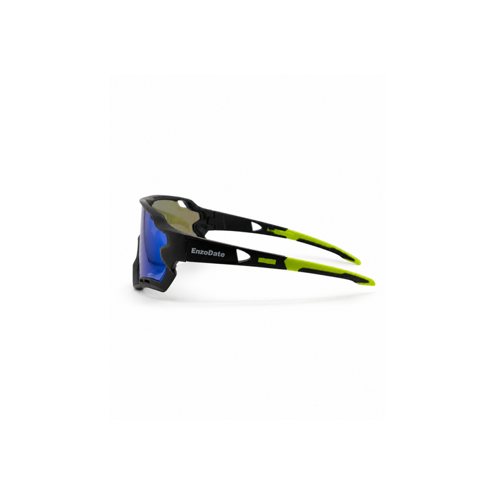 EnzoDate Electric Blue Shield Sunglasses