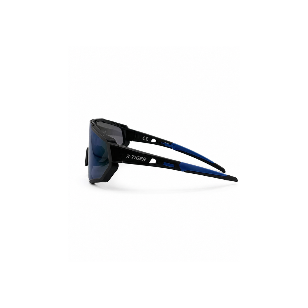 Blue Velocity Shield Sunglasses