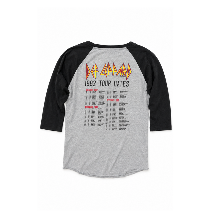 Def Leopard 1992 Adrenalize Rocker Choker Cut-Out Raglan T-Shirt