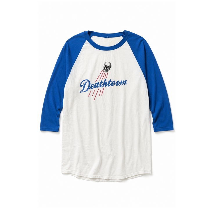 Vintage Deathtown Dodgers 3/4 Sleeve Raglan T-Shirt