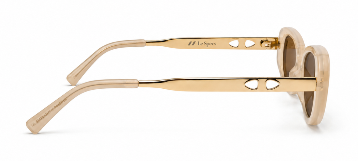 Tan & Gold 'Micro' Sunglasses